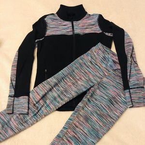 Athleta Girl legging and Jacket